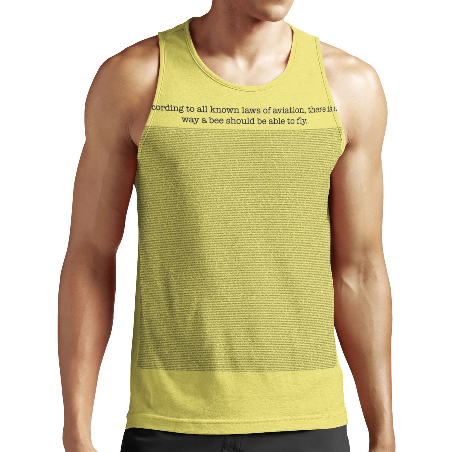 The Entire Bee Movie Script All-over-print Unisex Tank Top