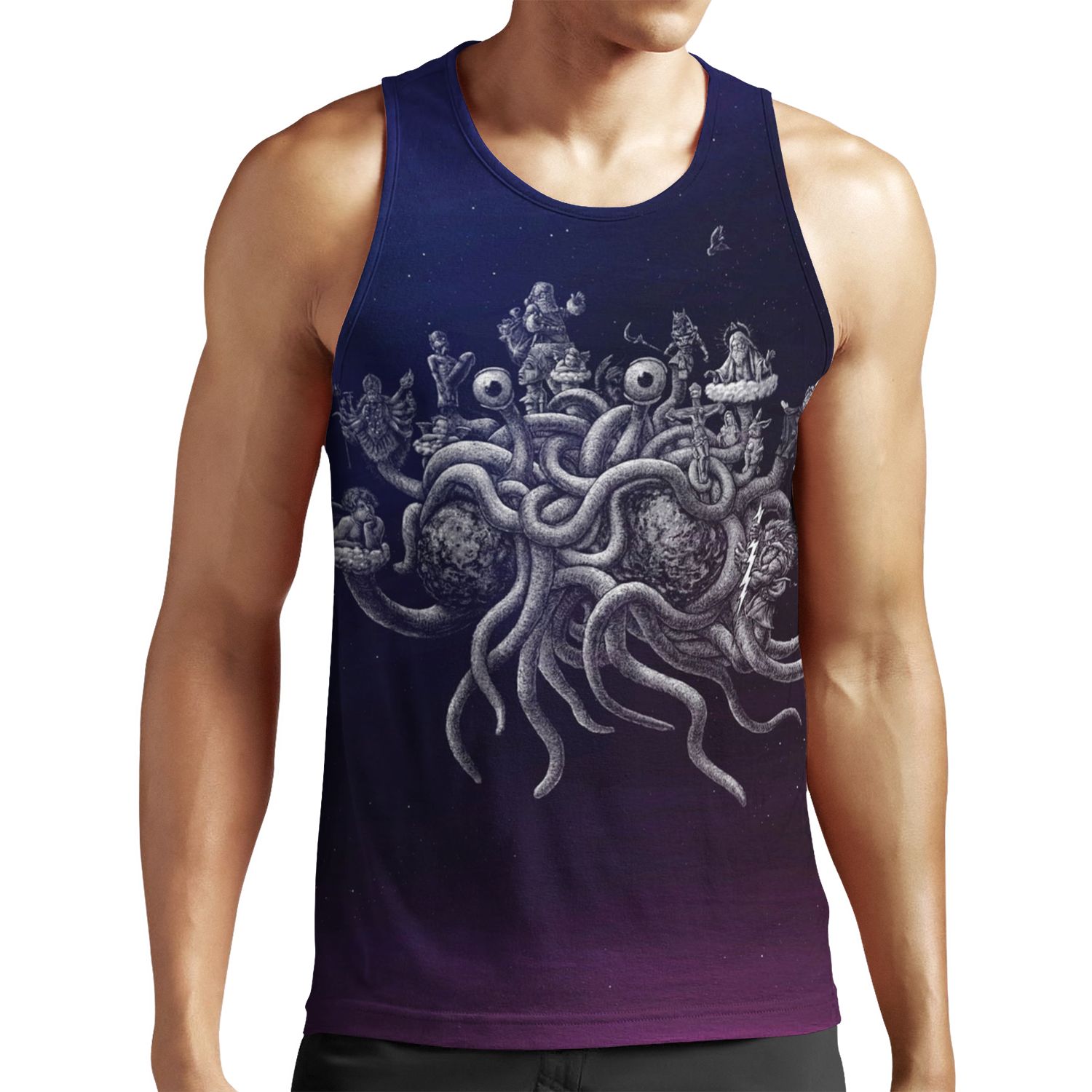 The Flying Spaghetti Monster Fsm Pastafarian All-over-print Unisex Tank Top