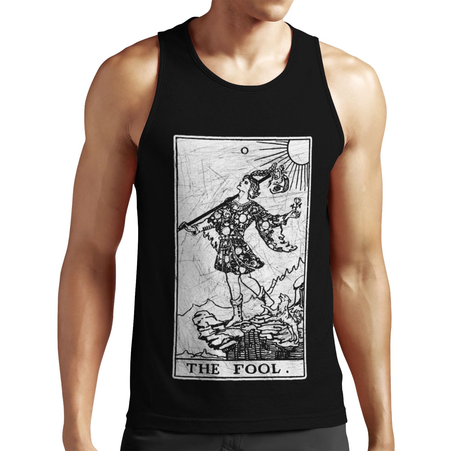 The Fool Tarot Card Major Arcana Fortune Telling Occult All-over-print Unisex Tank Top