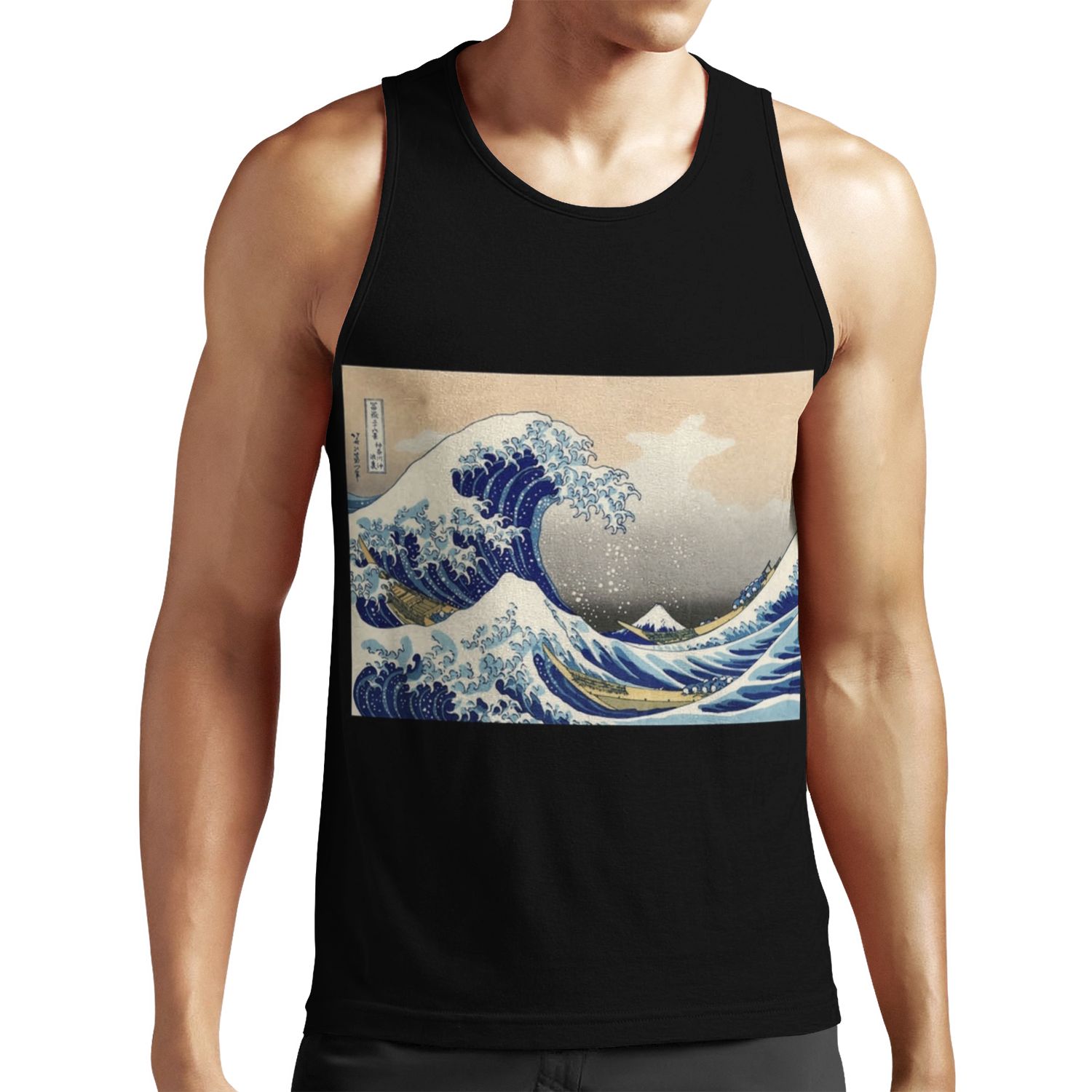 The Great Wave Off Kanagawa By Katsushika Hokusai Reproduction All-over-print Unisex Tank Top