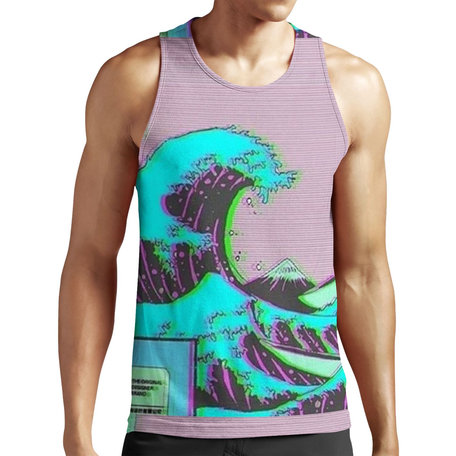 The Great Wave Off Vaporwave Kanagawa All-over-print Unisex Tank Top