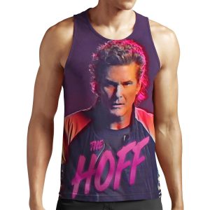 The Hoff David Hasselhoff Retro Allover Patten All-over-print Unisex Tank Top