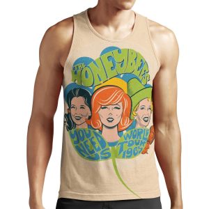 The Honeybees World Tour 1965 Faded Version All-over-print Unisex Tank Top