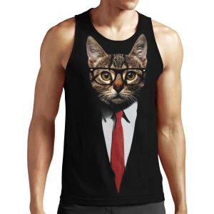 The Jacket Cat All-over-print Unisex Tank Top