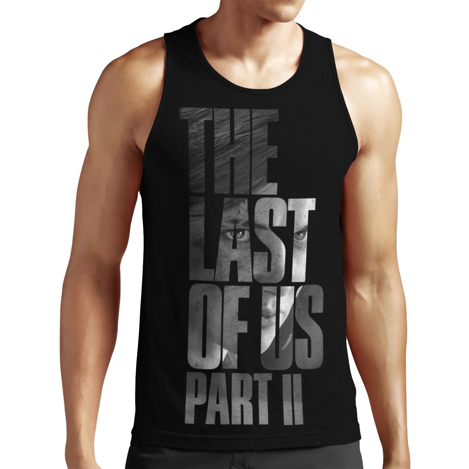 The Last Of Us Part 2 Vengeful Ellie Black And White All-over-print Unisex Tank Top