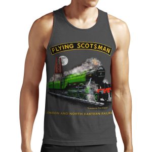 The Legendary Flying Scotsman Over The Forth Steam Train By Motormaniac All-over-print Unisex Tank Top