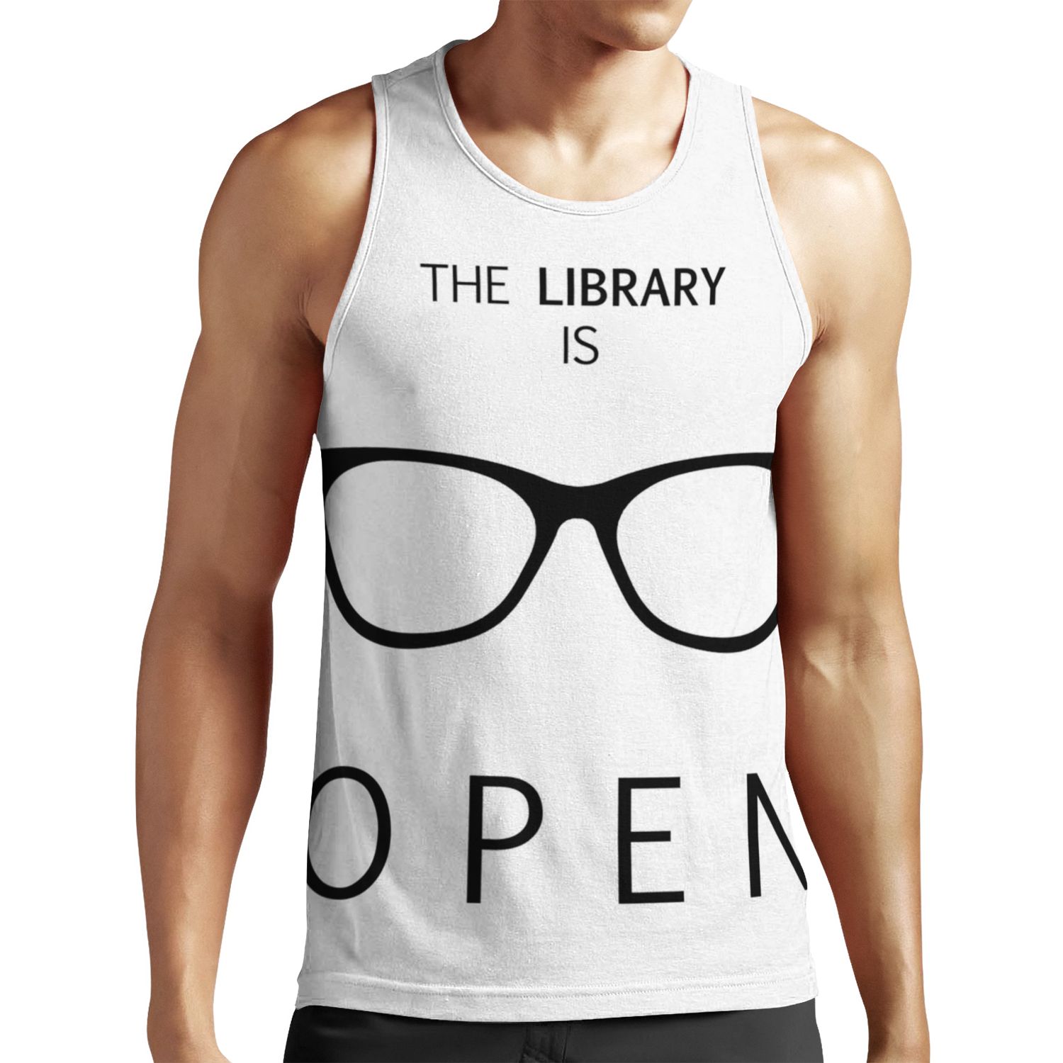 The Library Is Open All-over-print Unisex Tank Top