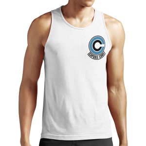 The Logo Capsule Corp Of Vegeta Dragon Ball Z All-over-print Unisex Tank Top Stickers Case Cushion All-over-print Unisex Tank Top