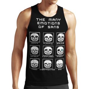 The Many Emotions Of Sans Undertale All-over-print Unisex Tank Top