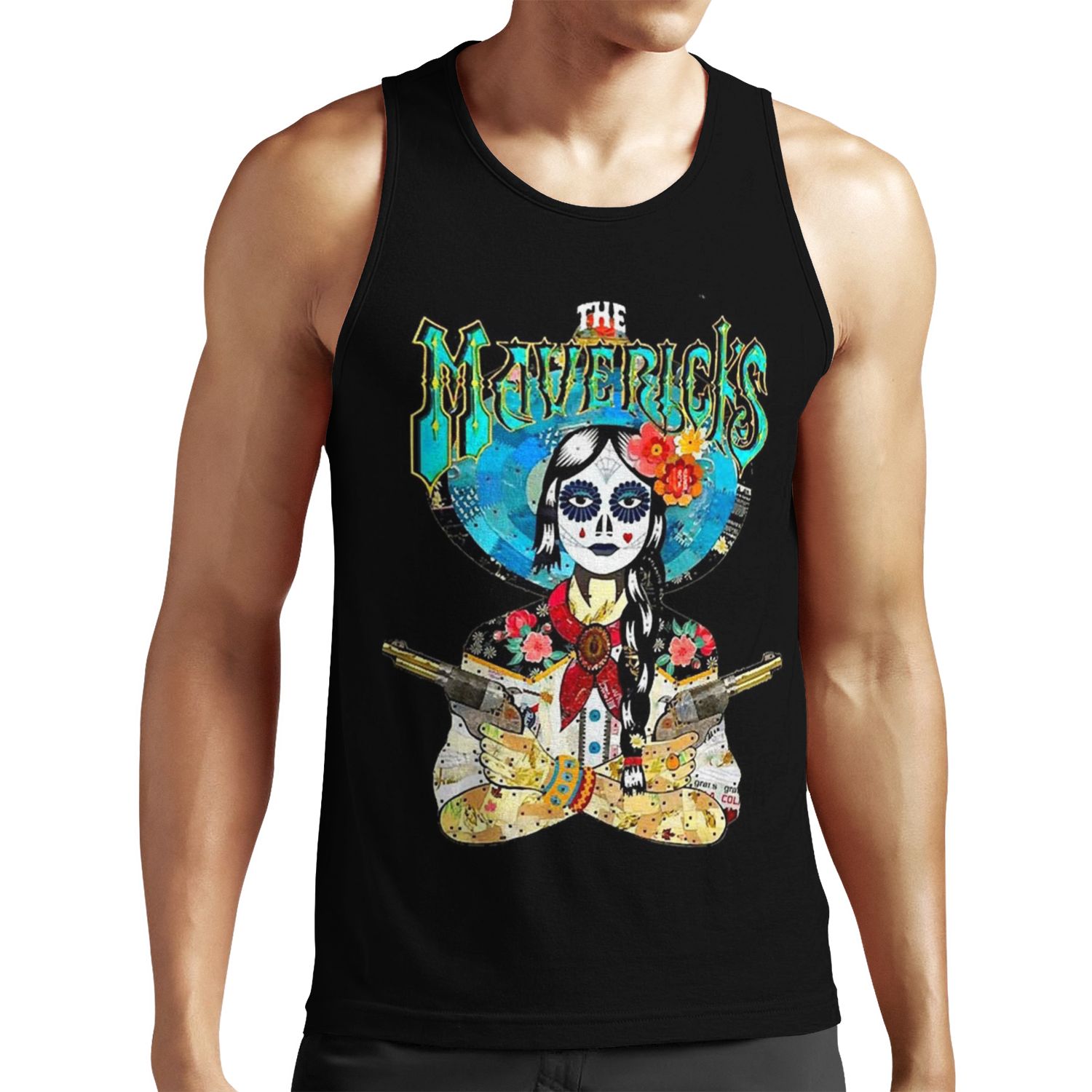 The Mavericks Country Band Best Logo Tour Graphic All-over-print Unisex Tank Top