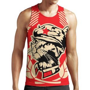 The Mini Kitty Commune Flag All-over-print Unisex Tank Top