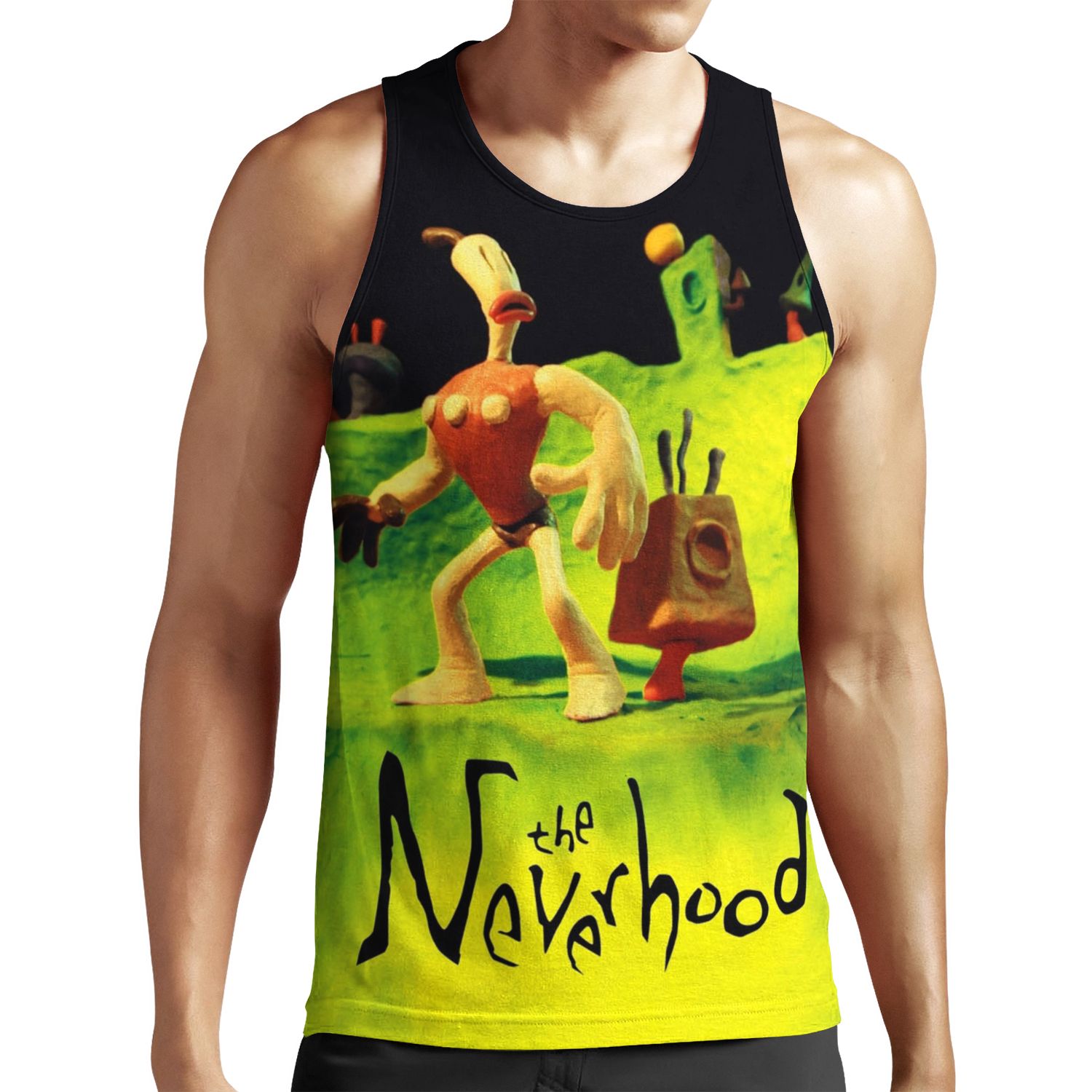 The Neverhood High Contrast All-over-print Unisex Tank Top