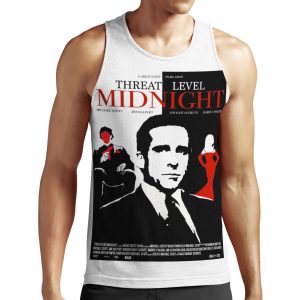 The Office Threat Level Midnight Movie Poster All-over-print Unisex Tank Top