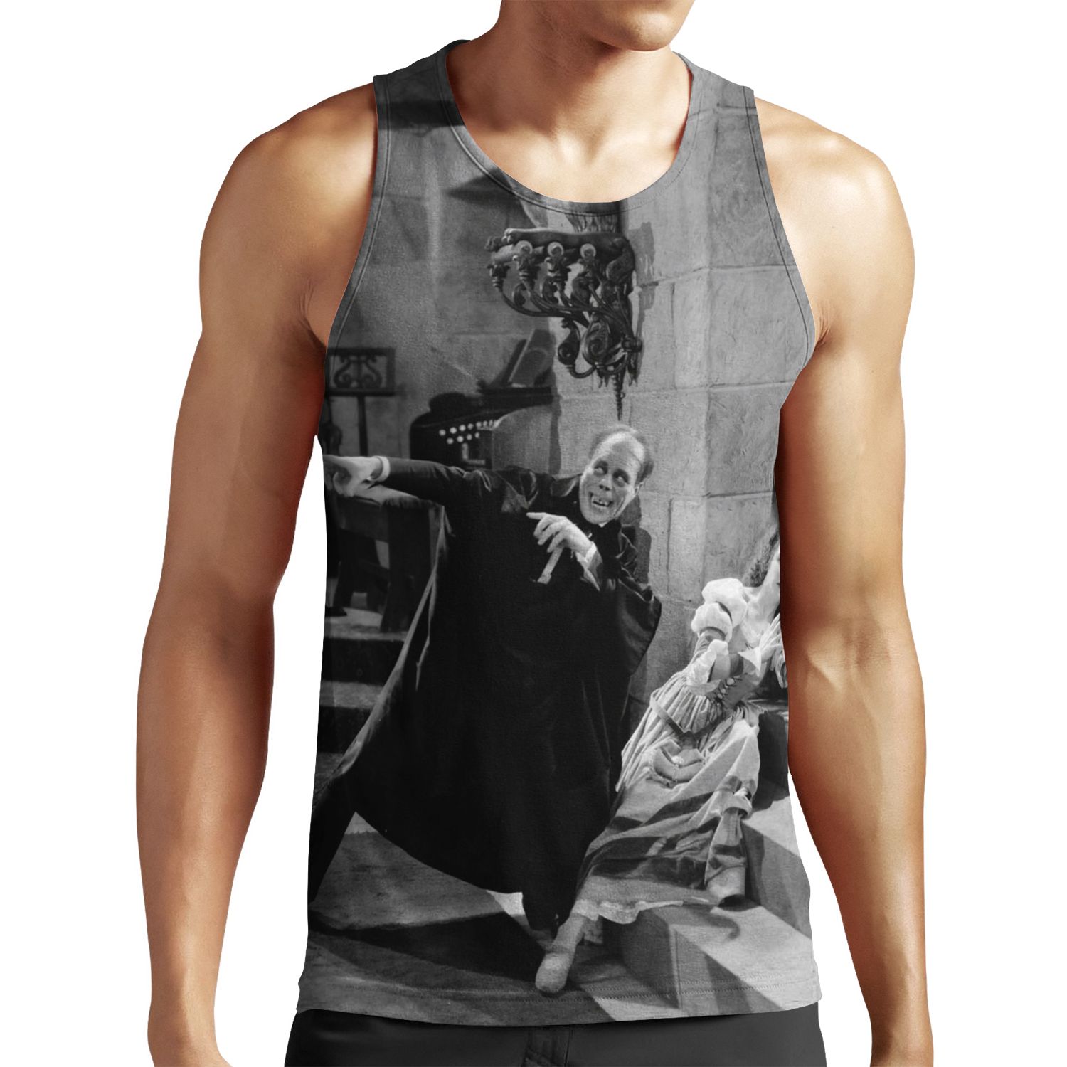 The Phantom Of The Opera 1925 The Phantom Taunts Christine All-over-print Unisex Tank Top