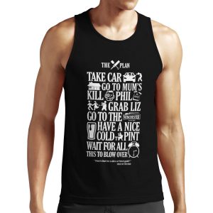 The Plan Shaun Of The Dead Dark Variant All-over-print Unisex Tank Top