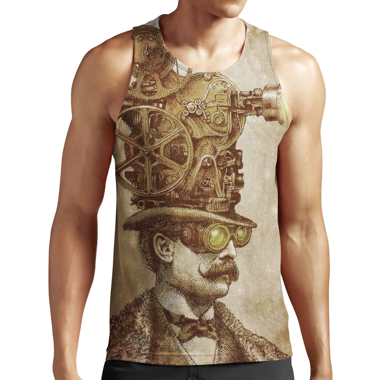The Projectionist Sepia Option All-over-print Unisex Tank Top