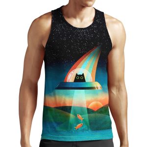 The Purrfect Alien All-over-print Unisex Tank Top