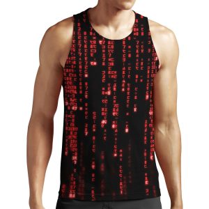 The Red Matrix Code All-over-print Unisex Tank Top