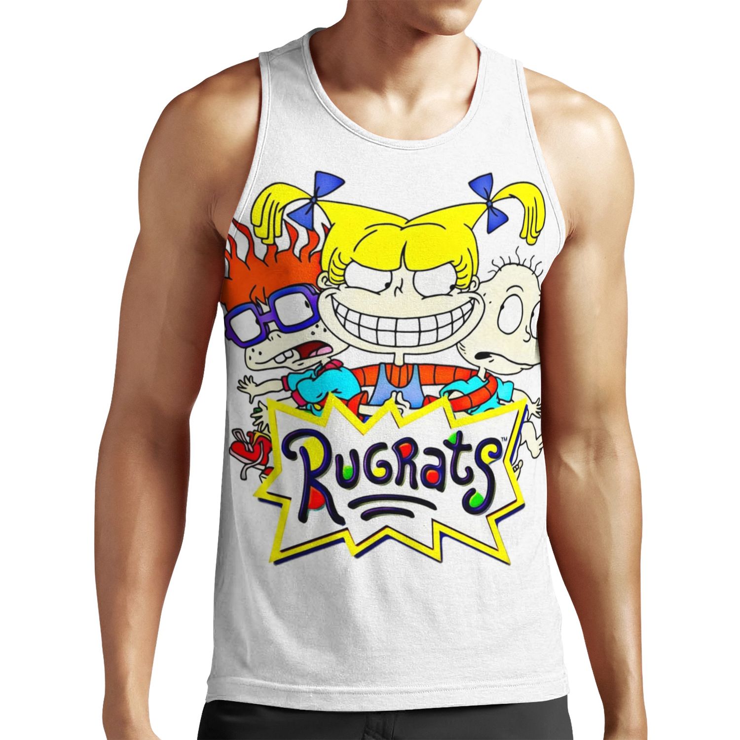 The Rugrats Tommy Chuckie And Angelica All-over-print Unisex Tank Top