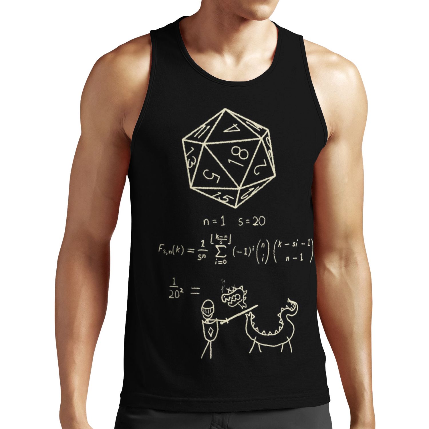 The Science Of 20 Sided Dice All-over-print Unisex Tank Top