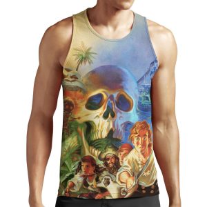 The Secret Of Monkey Island 1 High Contrast All-over-print Unisex Tank Top