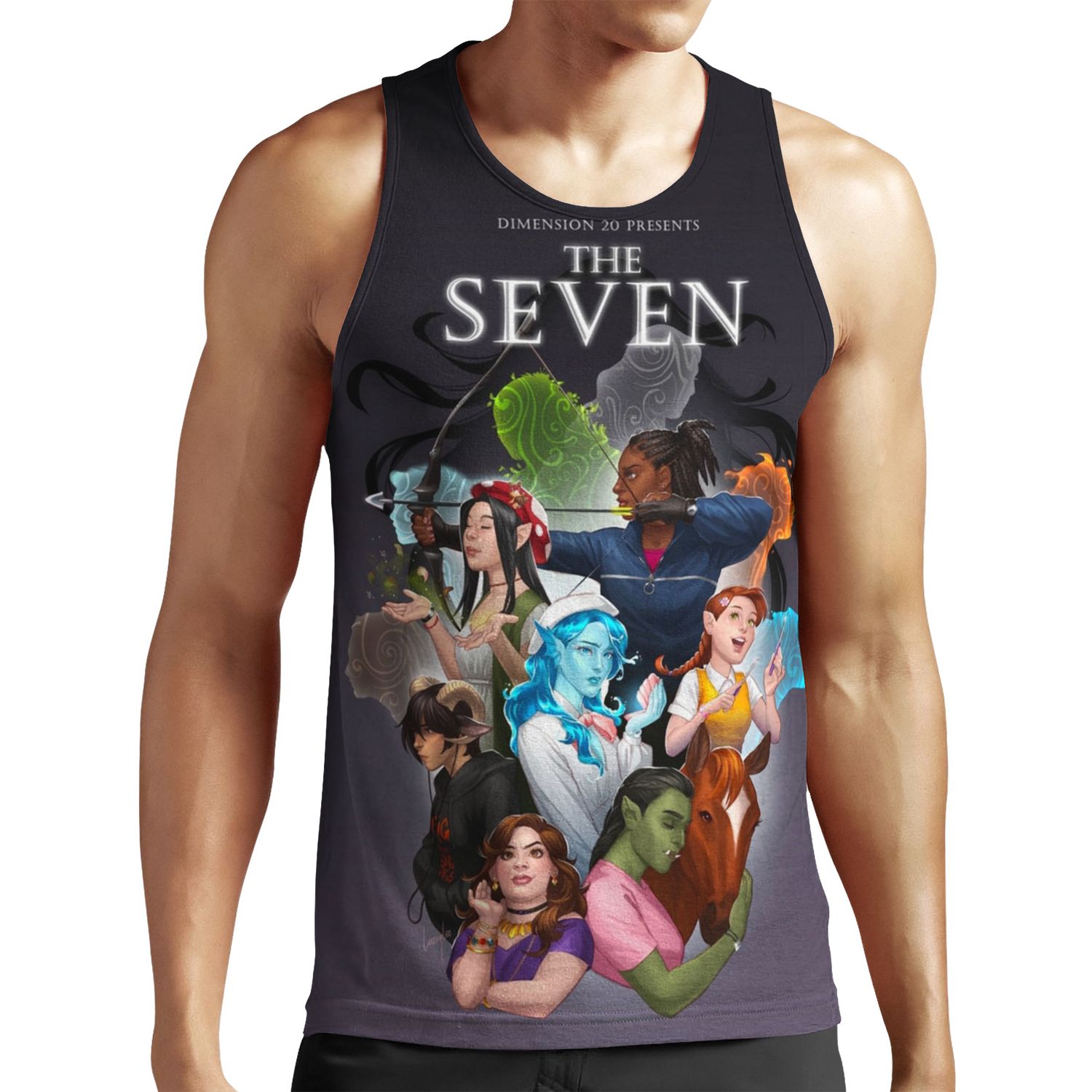 The Seven Maidens Dimension20 All-over-print Unisex Tank Top
