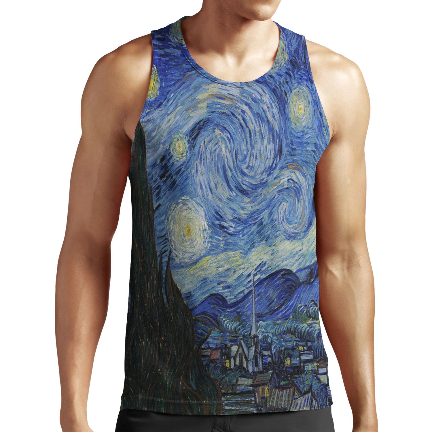 The Starry Night By Vincent Van Gogh All-over-print Unisex Tank Top
