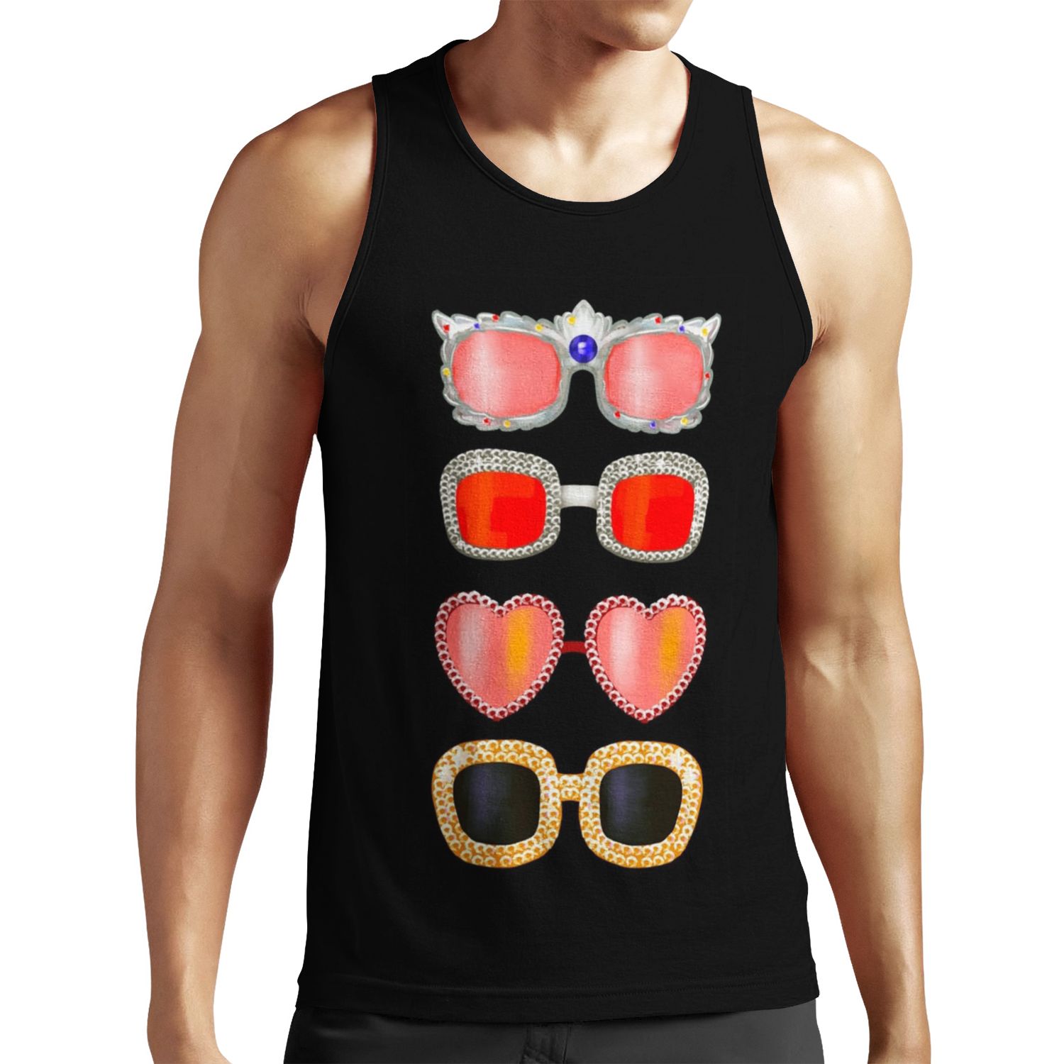 The Sunglasses All-over-print Unisex Tank Top