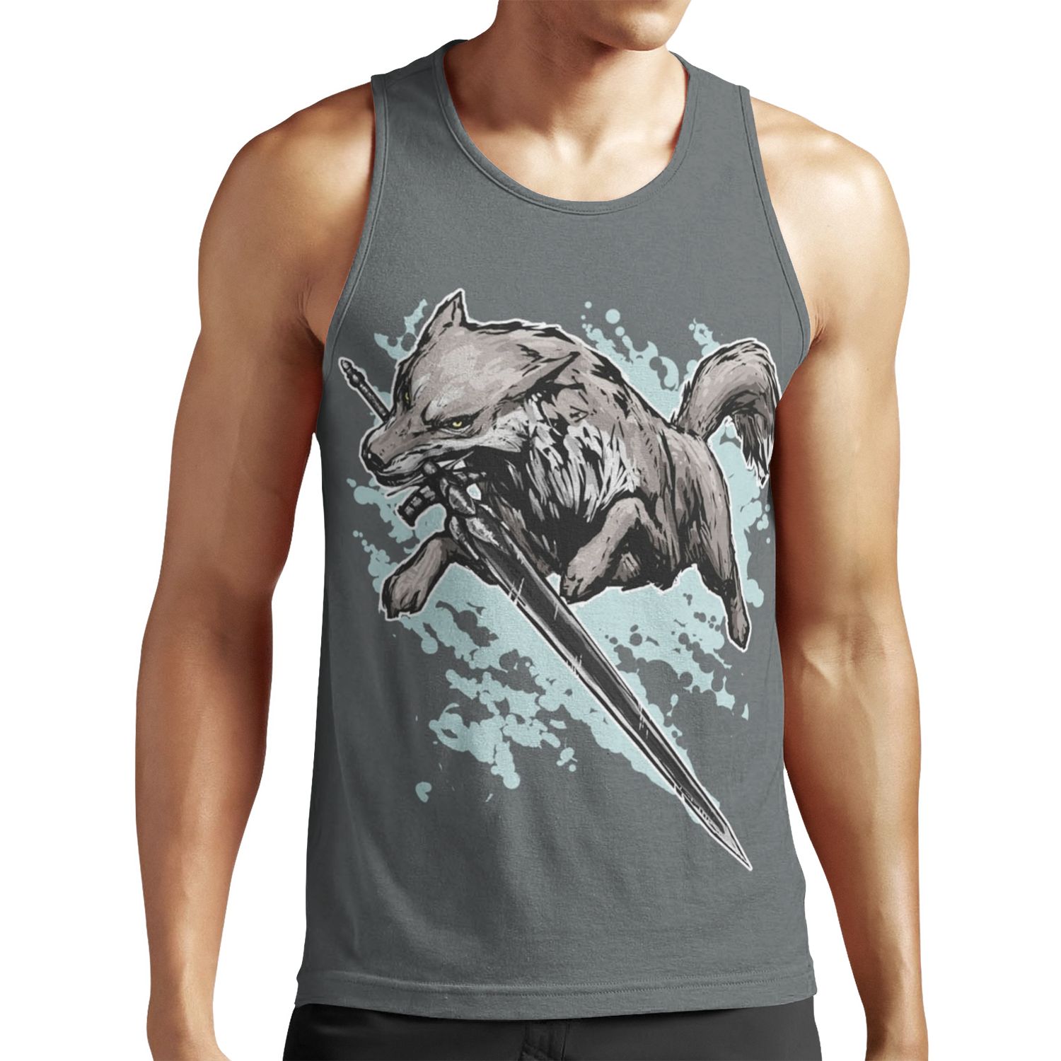 The Swordswolf All-over-print Unisex Tank Top