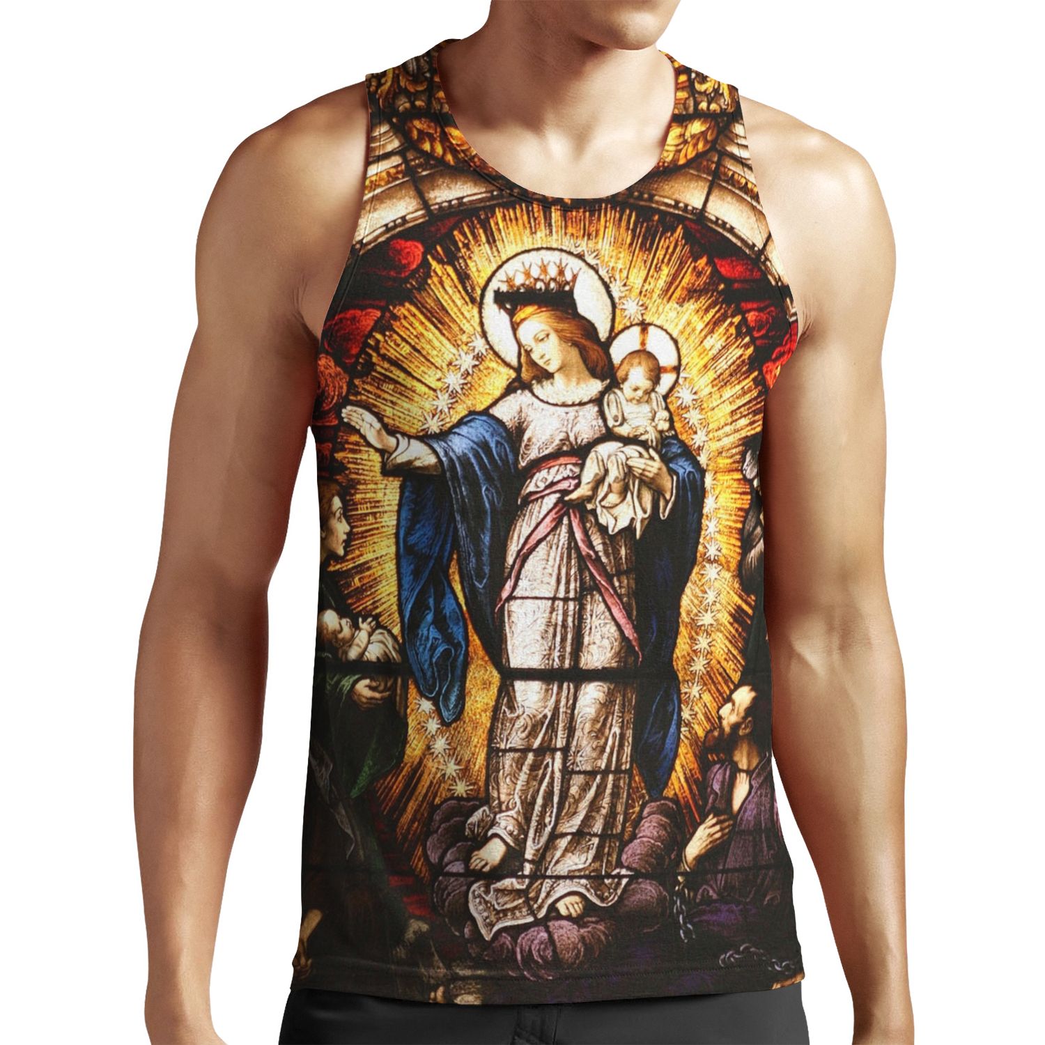 The Virgin Mary All-over-print Unisex Tank Top