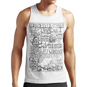 The Wicked Witch Of The East Bro Hand Lettered All-over-print Unisex Tank Top