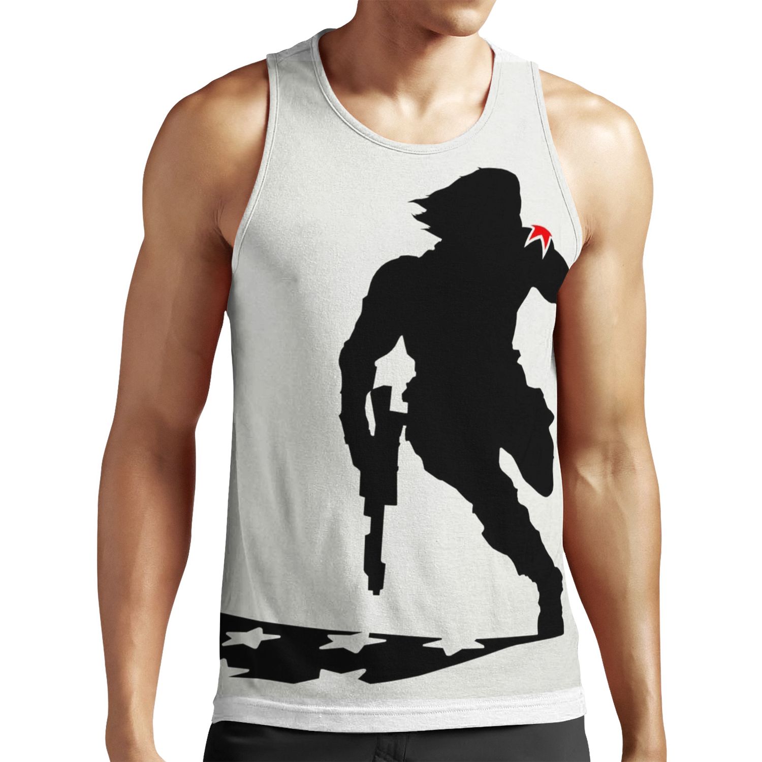 The Winter Solider Silhouette All-over-print Unisex Tank Top