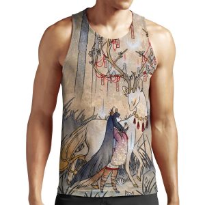 The Wish Teakitsune Fox Yokai All-over-print Unisex Tank Top
