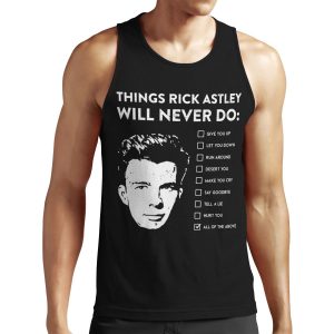 Things Rick Astley Will Never Do All-over-print Unisex Tank Top