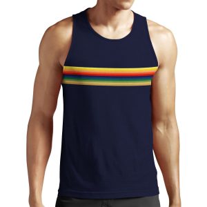 Thirteen Whittaker Rainbow Shape Doctor All-over-print Unisex Tank Top Blue Navy All-over-print Unisex Tank Top