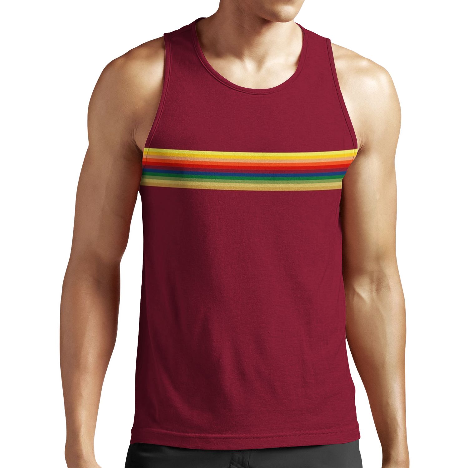 Thirteen Whittaker Rainbow Shape Doctor All-over-print Unisex Tank Top Pink Red Burgundy All-over-print Unisex Tank Top