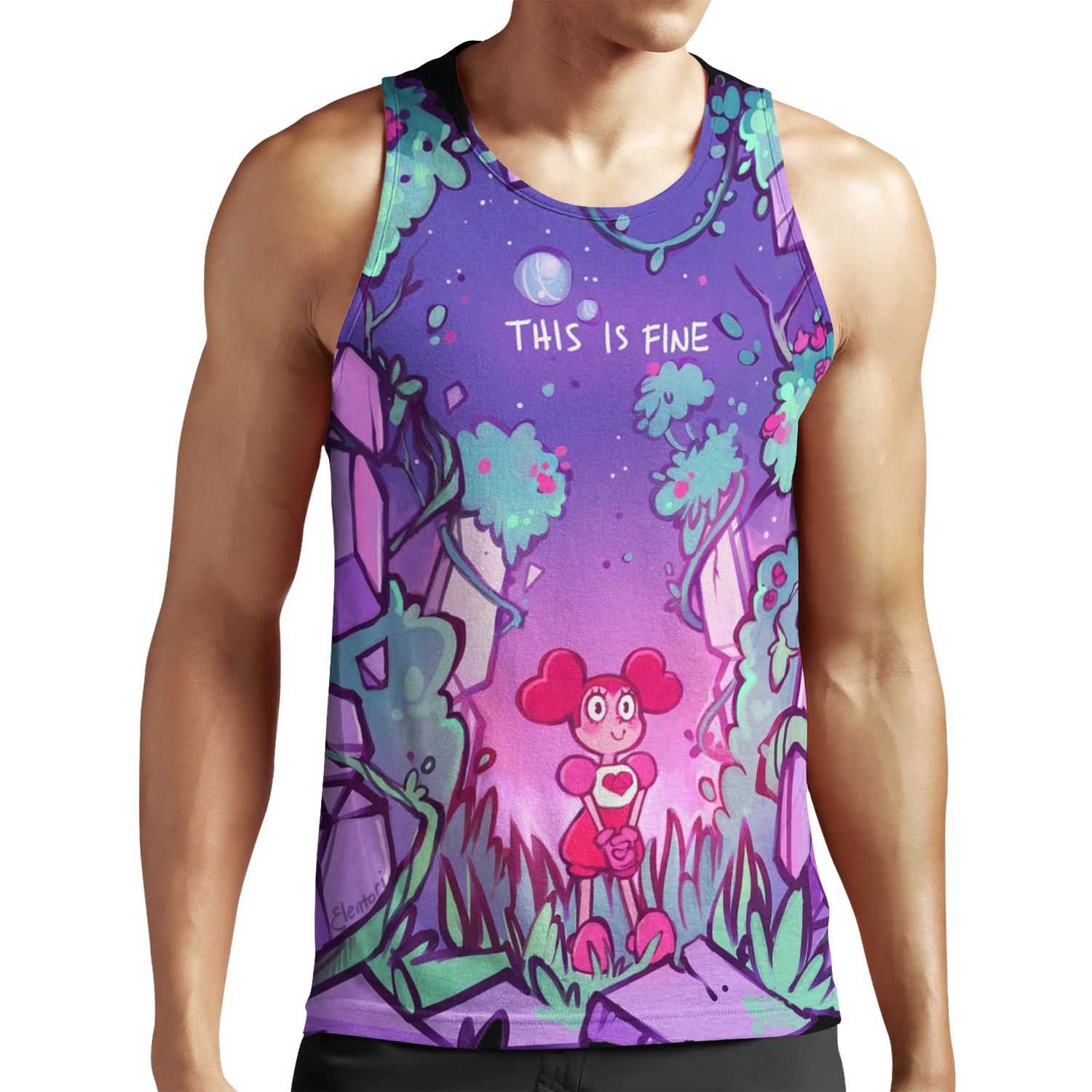 This Is Fine All-over-print Unisex Tank Top