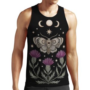 Thistle And Moth All-over-print Unisex Tank Top