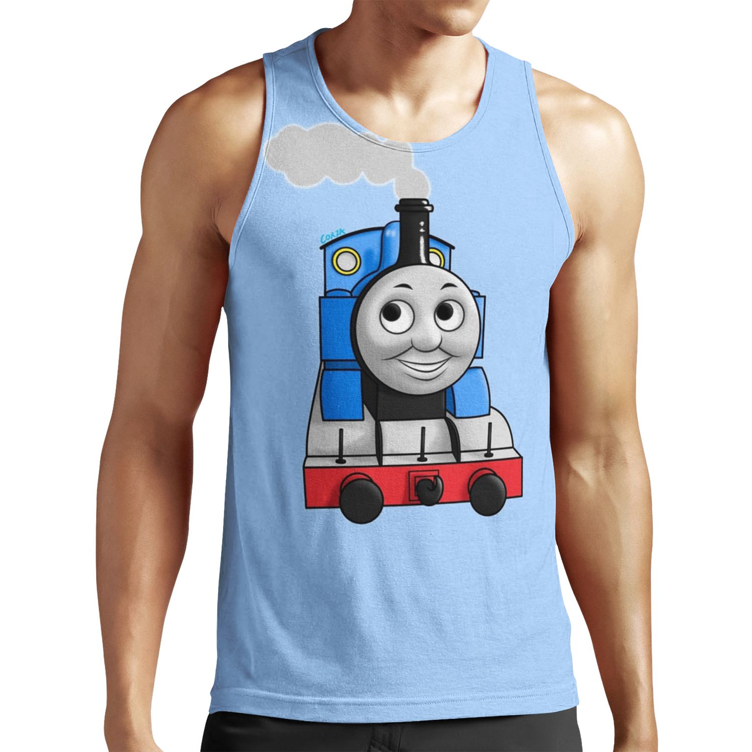 Thomas Puffing Along All-over-print Unisex Tank Top
