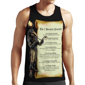 Thoth And The 7 Hermetic Principles Egyptian And Greek Philosophy From The Kybalion All-over-print Unisex Tank Top