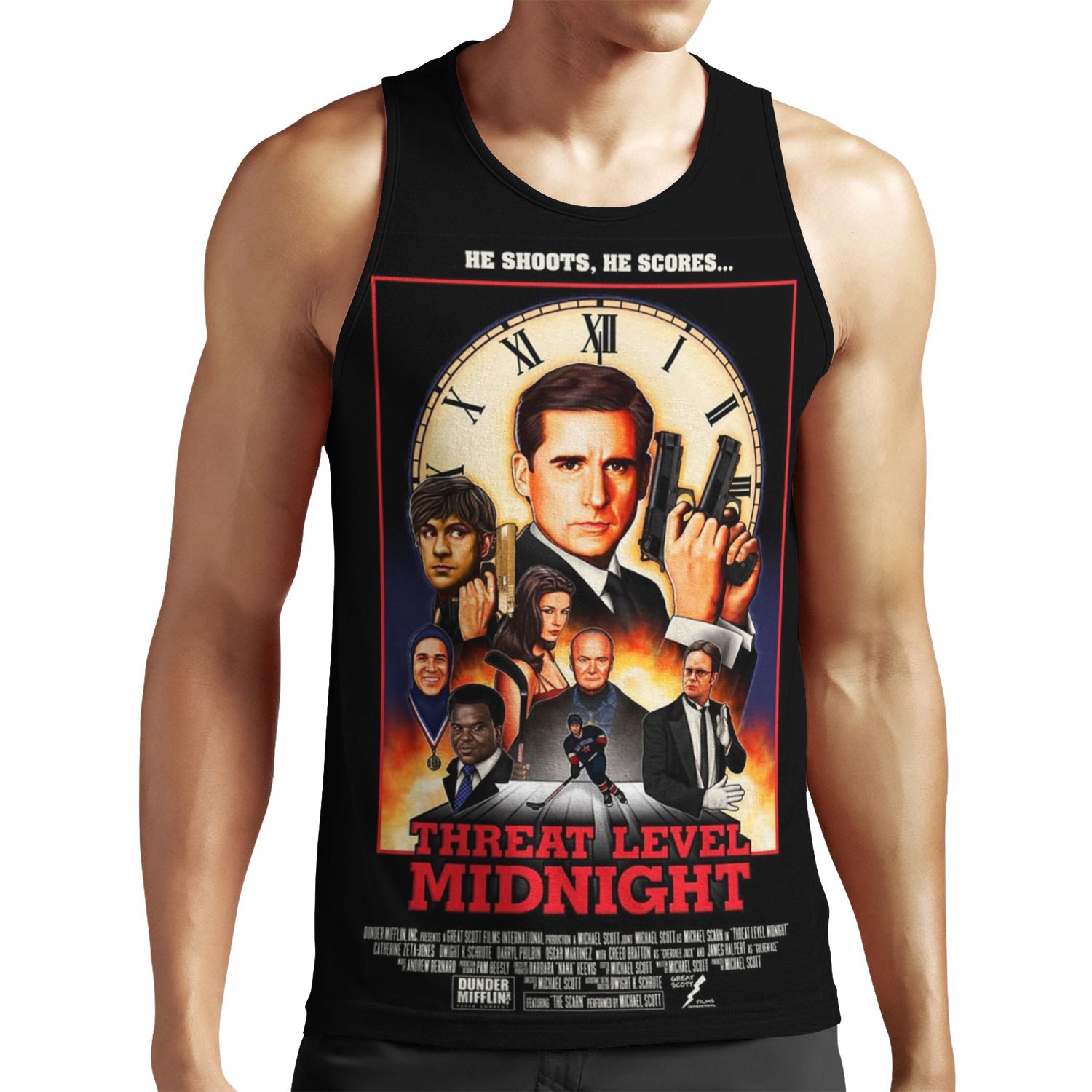 Threat Level Midnight All-over-print Unisex Tank Top