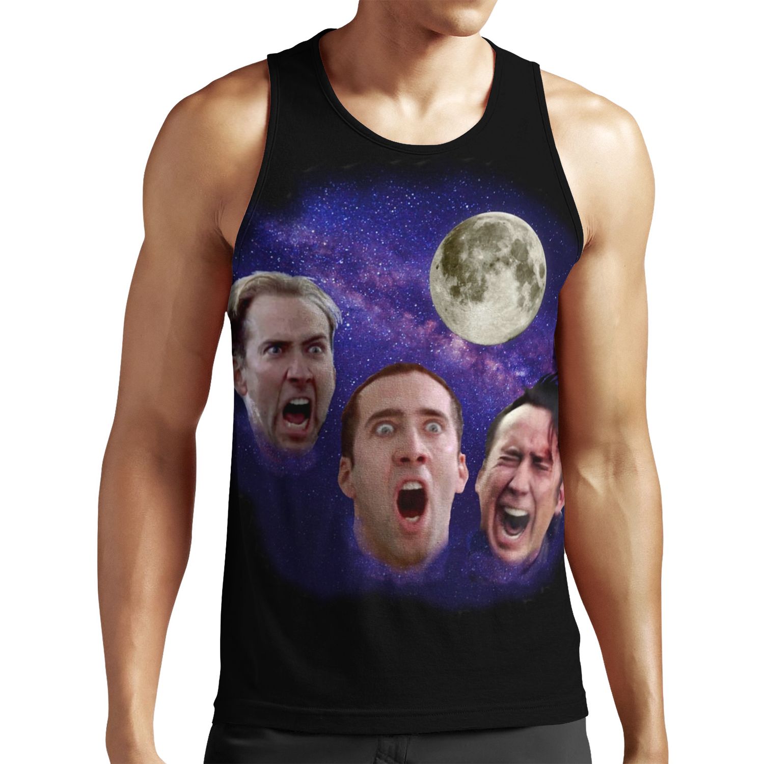 Three Cage Moon All-over-print Unisex Tank Top