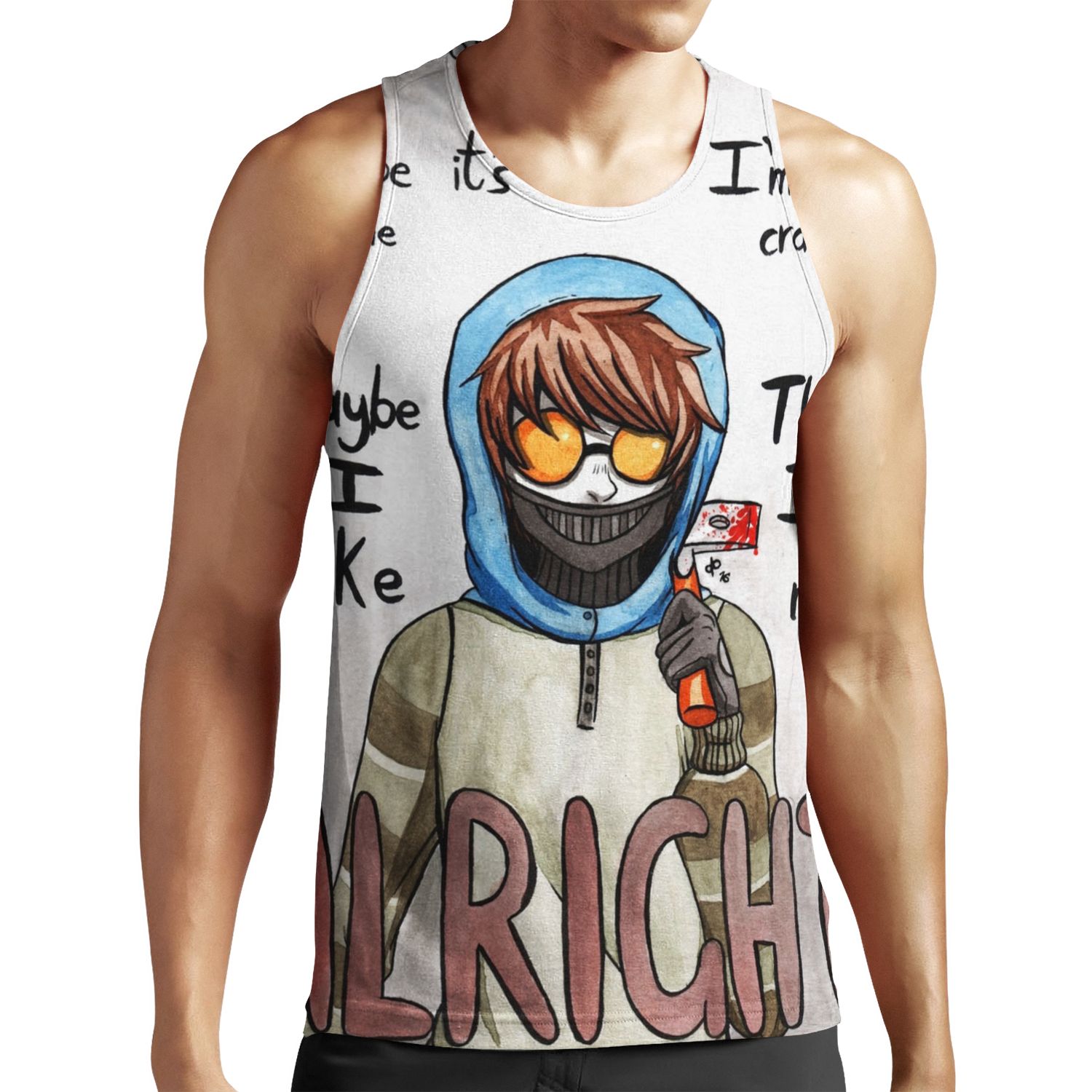 Ticci Toby All-over-print Unisex Tank Top