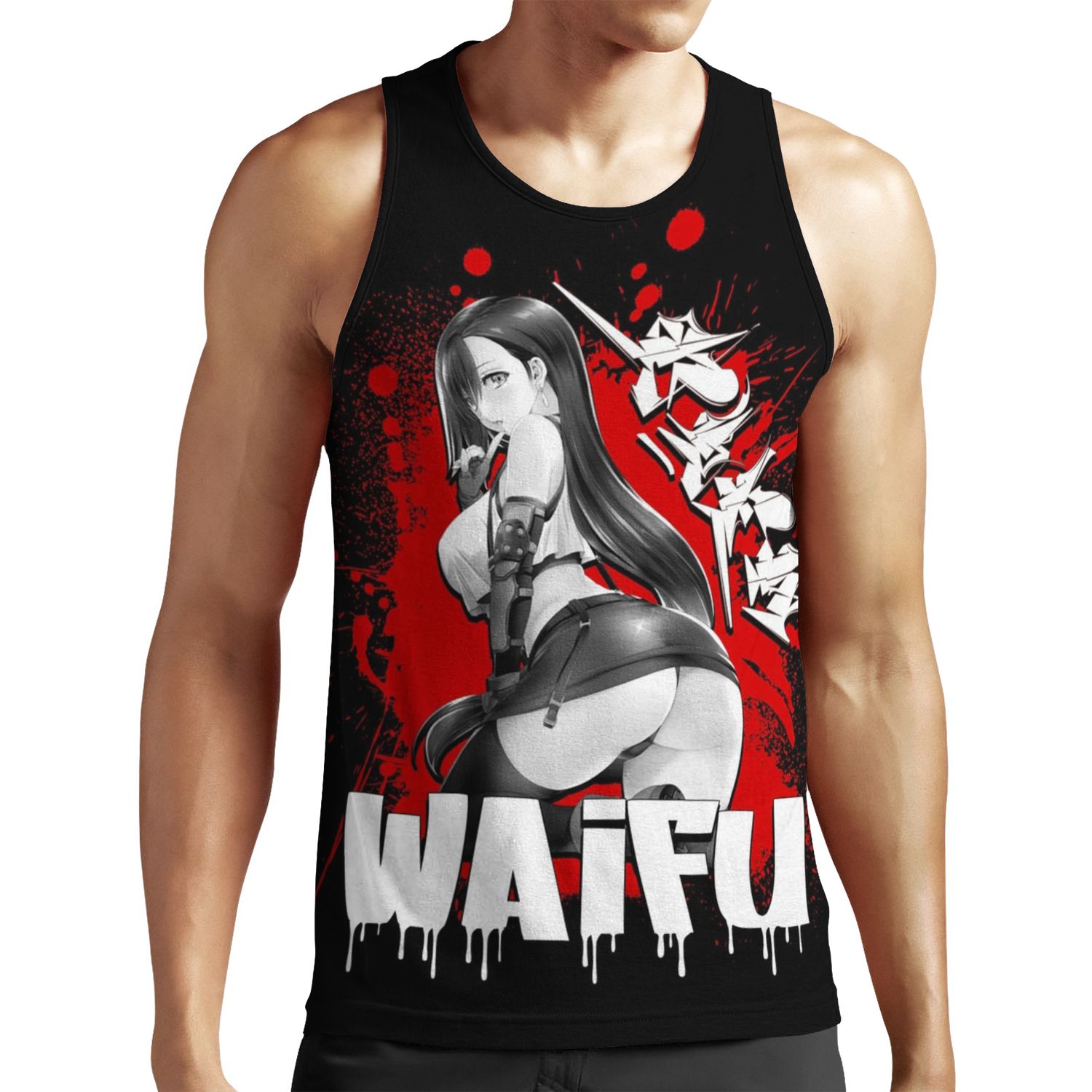 Tifa Lockhart Graffiti Ff7 Remake All-over-print Unisex Tank Top