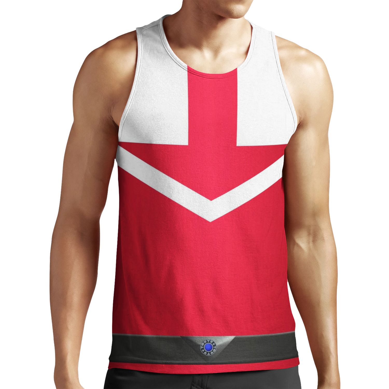 Time Force Red All-over-print Unisex Tank Top