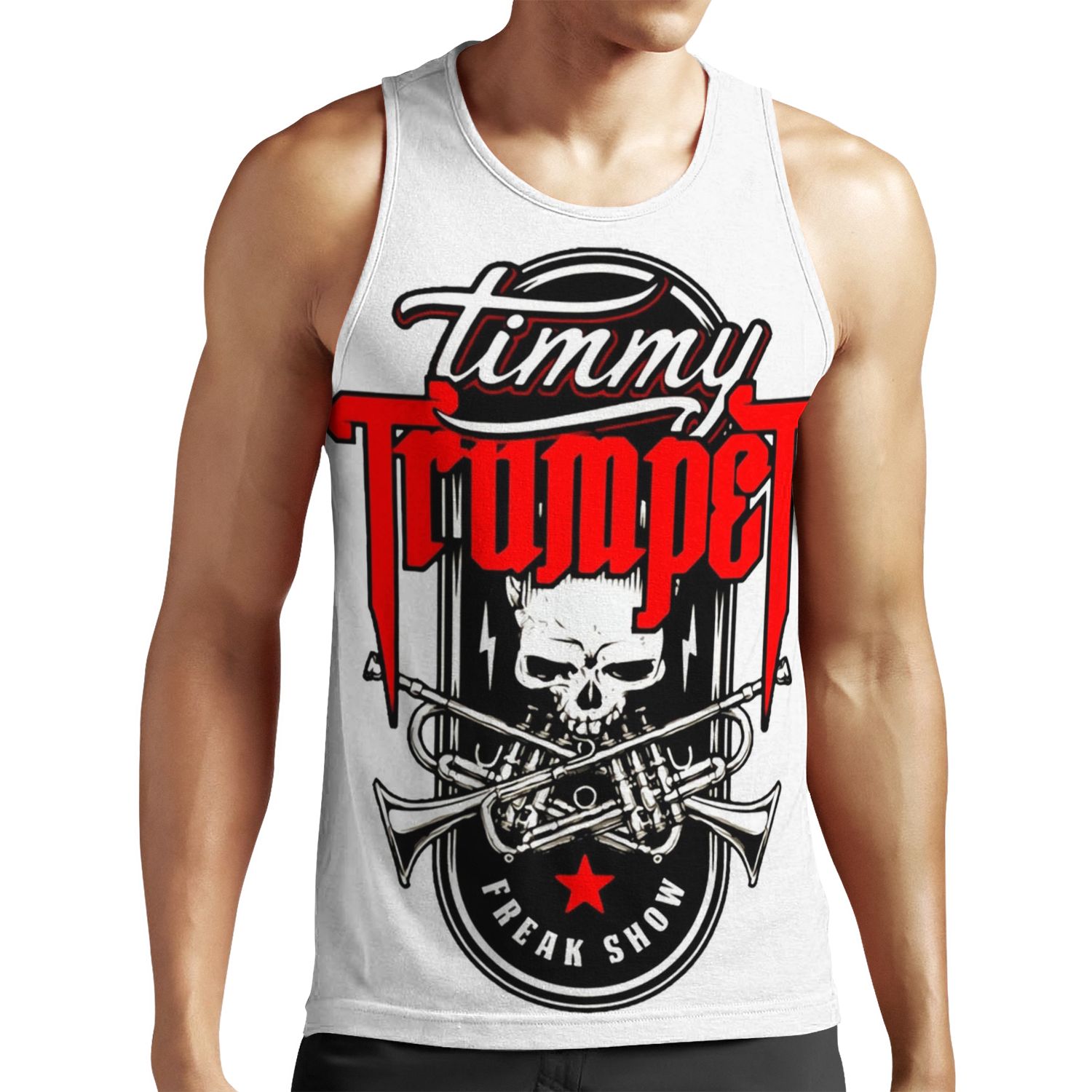 Timmy Freak Grunge Skull All-over-print Unisex Tank Top
