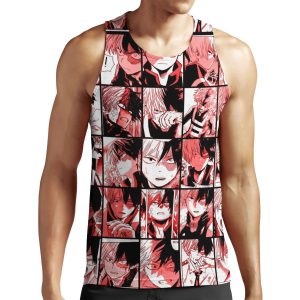 Todoroki Shoto Collage All-over-print Unisex Tank Top