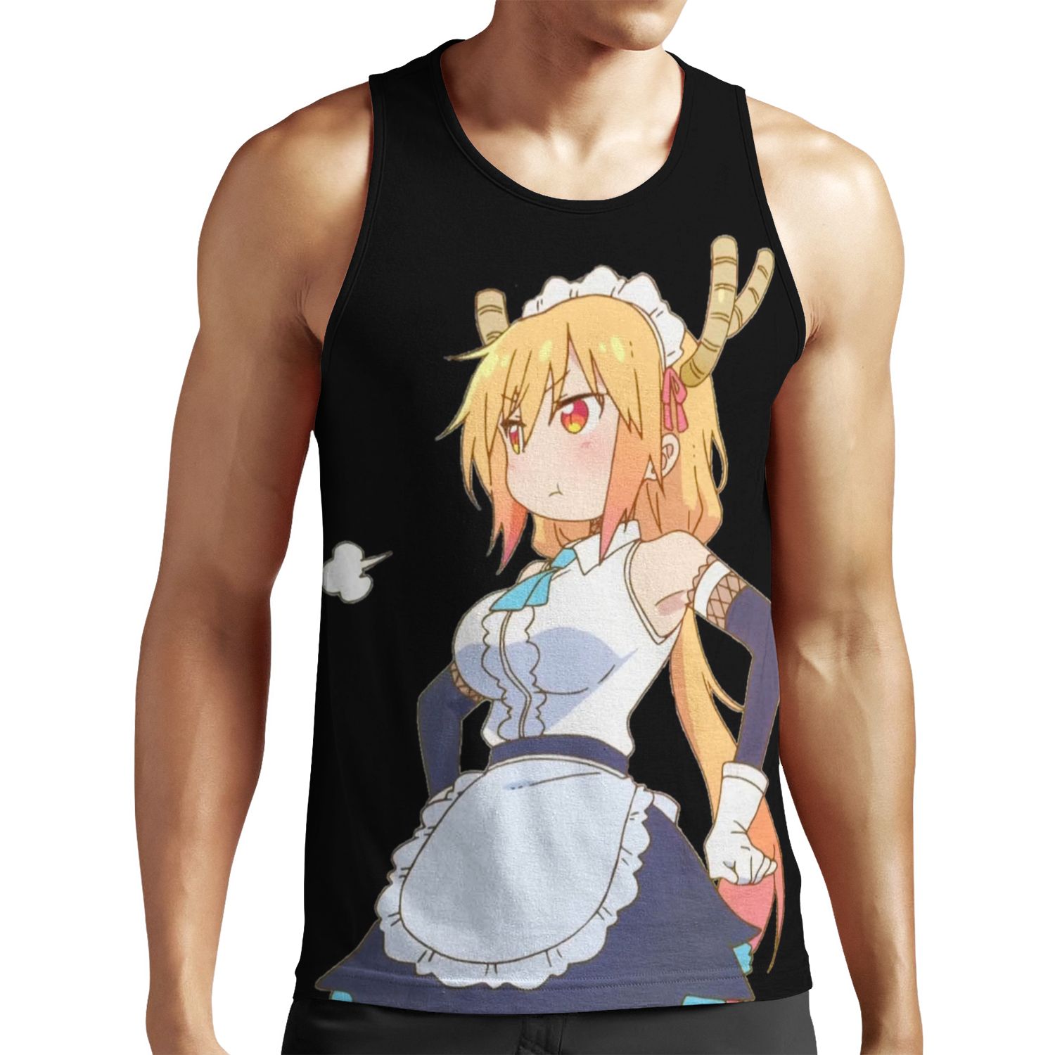 Tohru Maid Outfit Kobayashi San Chi No Maid Dragon All-over-print Unisex Tank Top