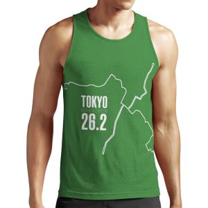 Tokyo Marathon Route All-over-print Unisex Tank Top
