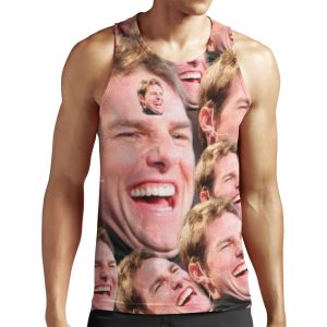 Tom Cruise Laughing Meme Photo Collage All-over-print Unisex Tank Top